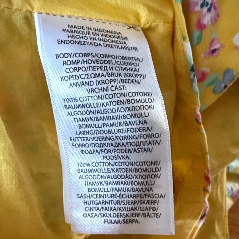 Polo Ralph Lauren Yellow Kids Dress with Belt Easter Spring Girl’s 12 - Picture 8 of 9